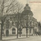 Eng Vue vum Grand-Hôtel Fédick – spéider Hôtel Hastert – a Richtung Schiltzeplaz, ëm 1915. (Foto: Gemengenarchiv Gréiwemaacher)
