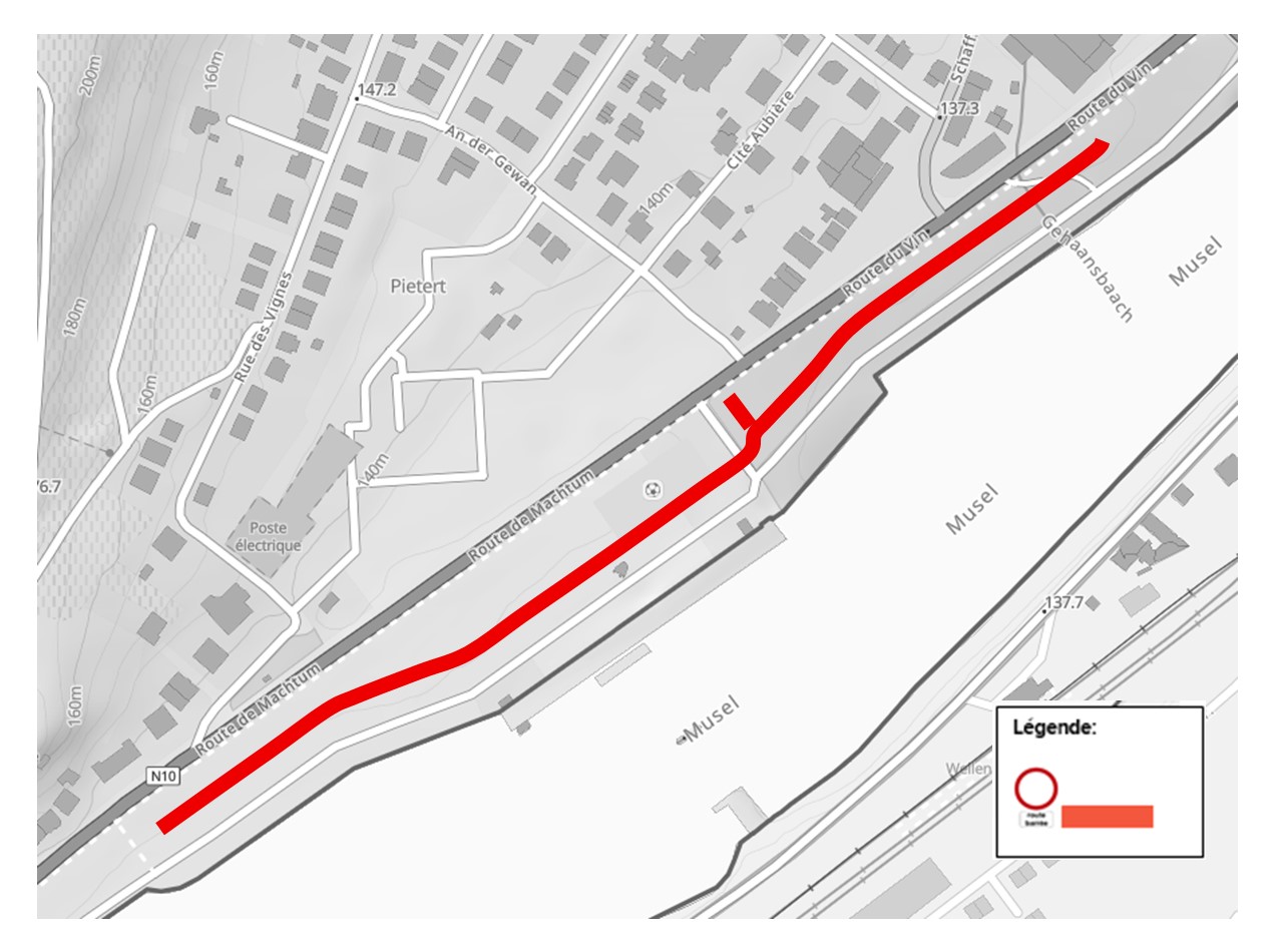 Plan - Promenade de la Moselle
