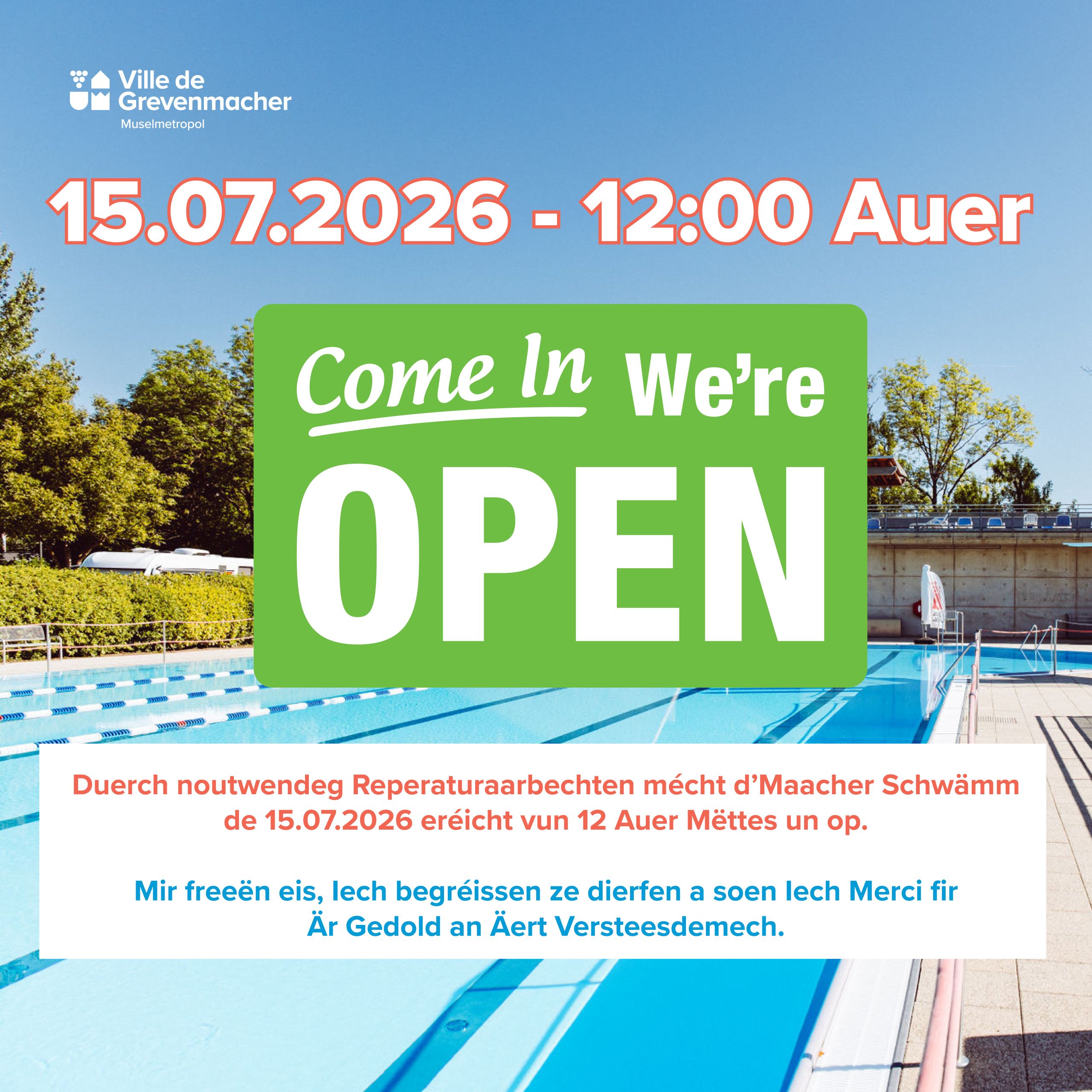 Baini en plein air - open 15.07.2026 - 12H