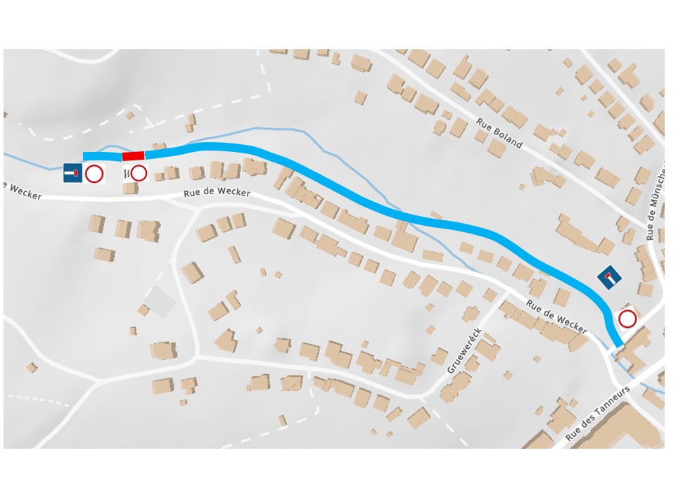 Plan Rue de Wecker