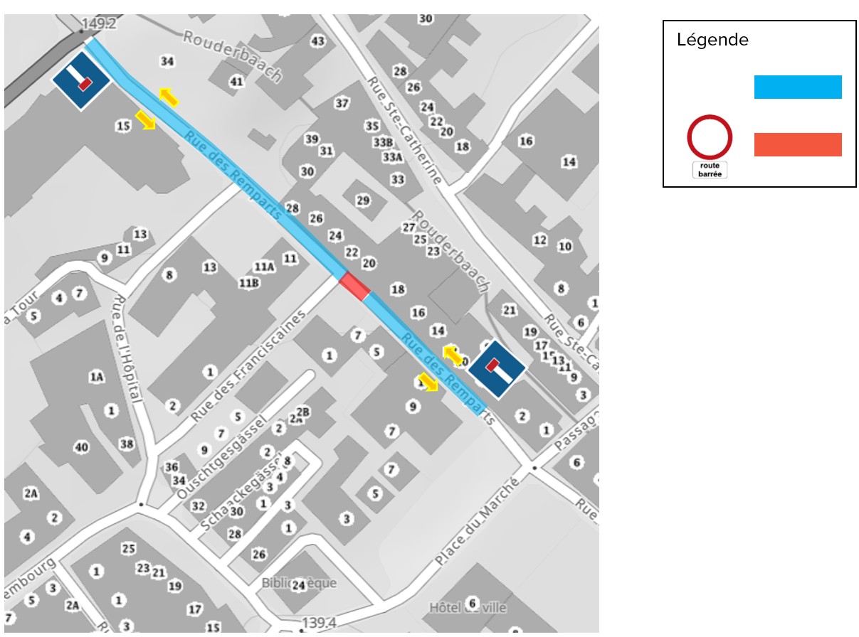 Plan - Rue des Remparts
