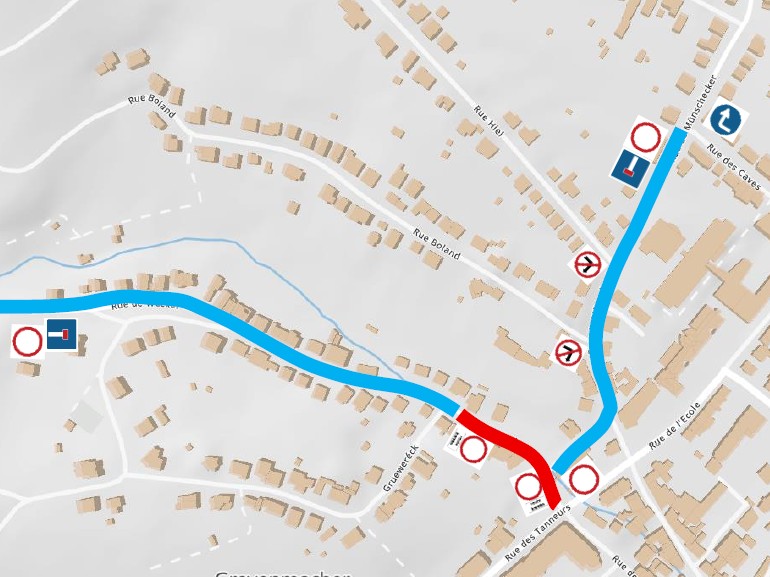 Plan - Rue de Wecker